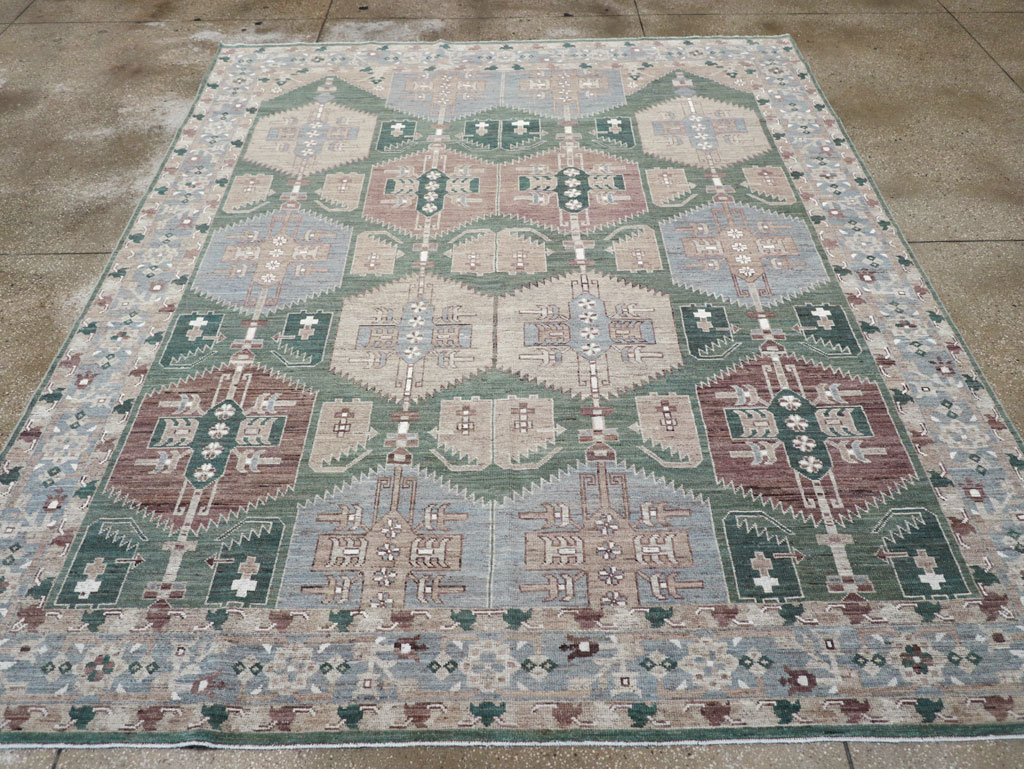Modern East Turkestan Khotan Small Room Size Carpet, No.32165 - Gsblank