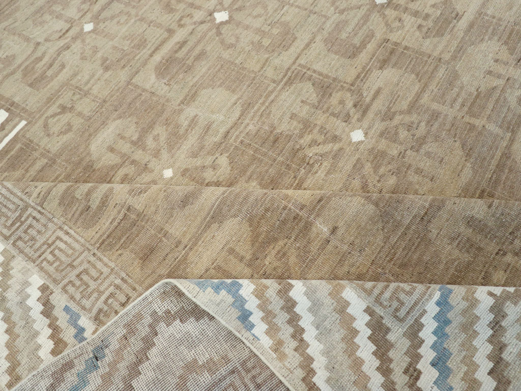 Modern East Turkestan Khotan Room Size Carpet, No.32168 - Gsblank