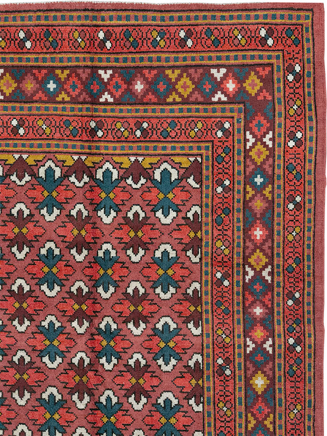 Vintage East Turkestan Samarkand Room Size Carpet, No.32170 - Gsblank