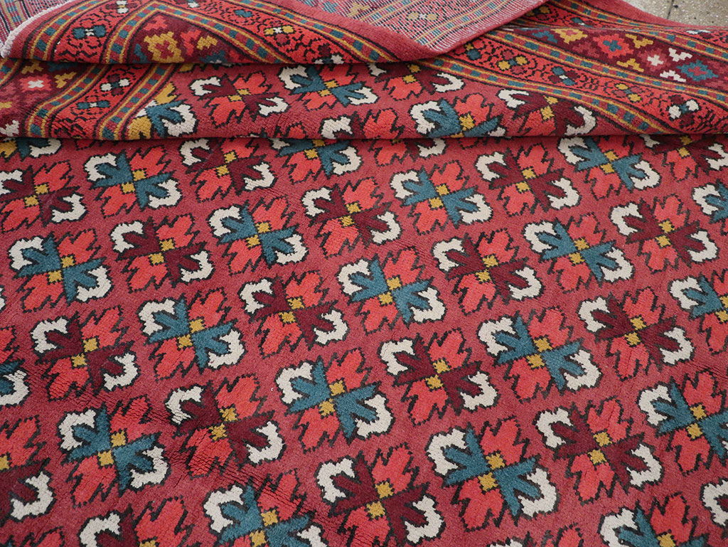 Vintage East Turkestan Samarkand Room Size Carpet, No.32170 - Gsblank