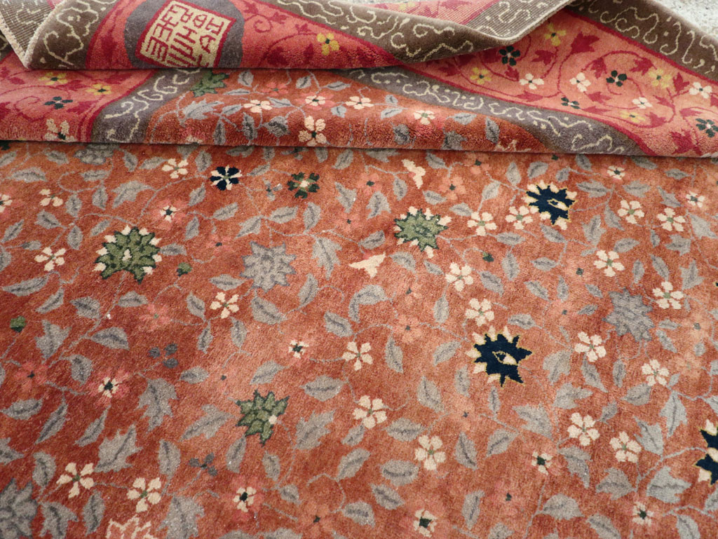 Vintage Mongolian Small Room Size Carpet, No.32172 - Gsblank