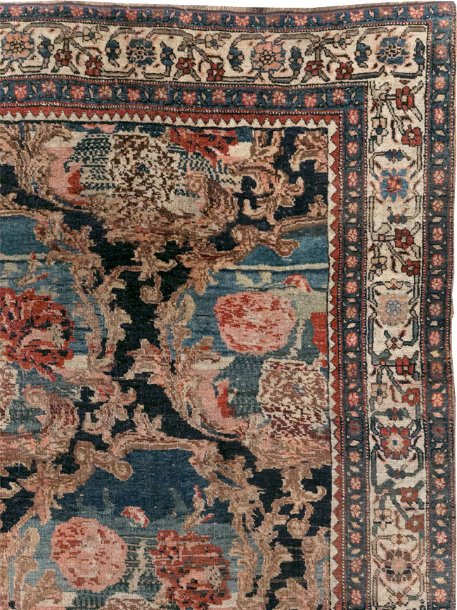 Antique Persian Bidjar Small Room Size Carpet, No.32178 - Gsblank