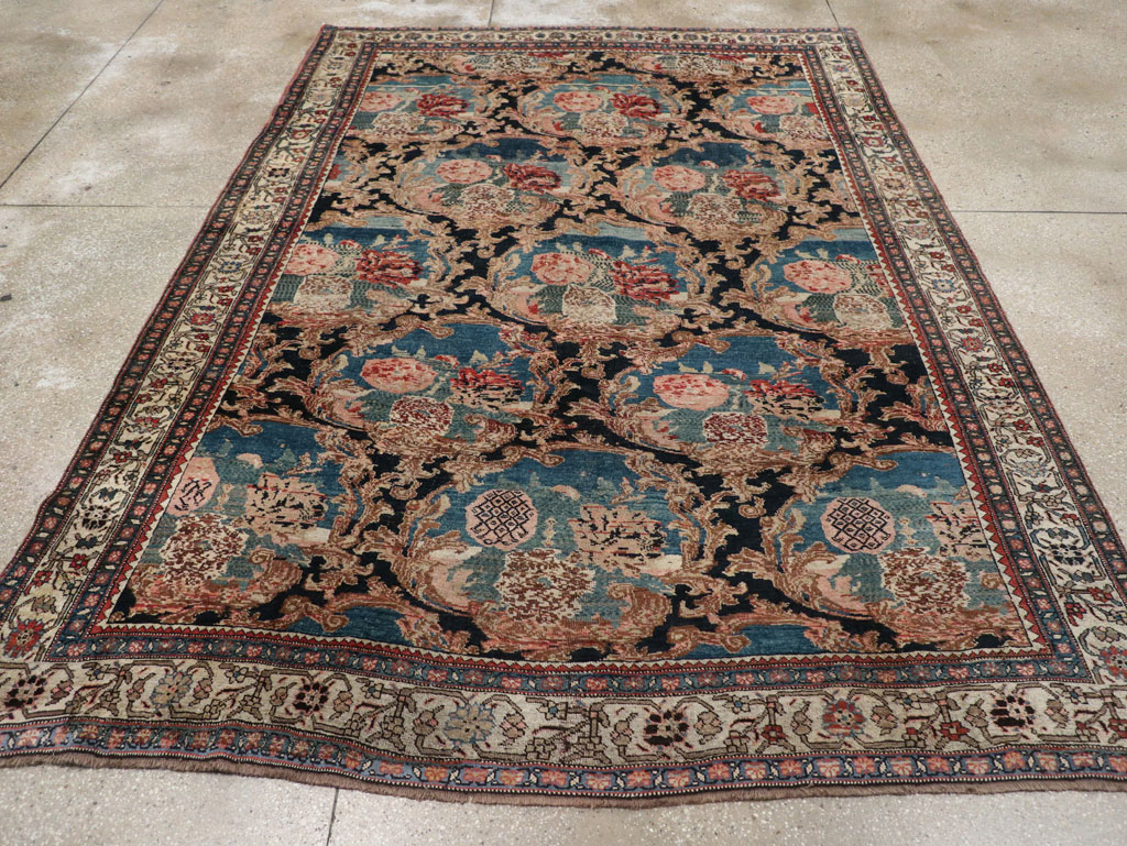 Antique Persian Bidjar Small Room Size Carpet, No.32178 - Gsblank