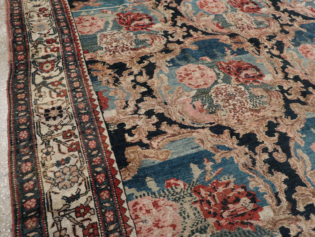 Antique Persian Bidjar Small Room Size Carpet, No.32178 - Gsblank