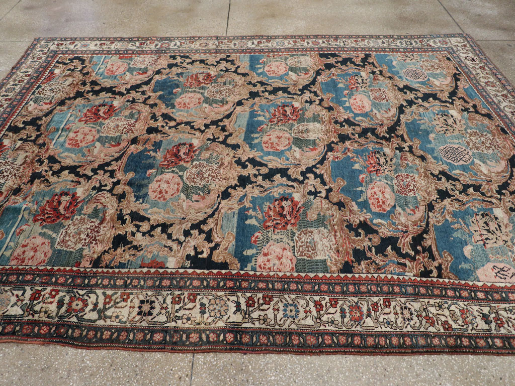 Antique Persian Bidjar Small Room Size Carpet, No.32178 - Gsblank