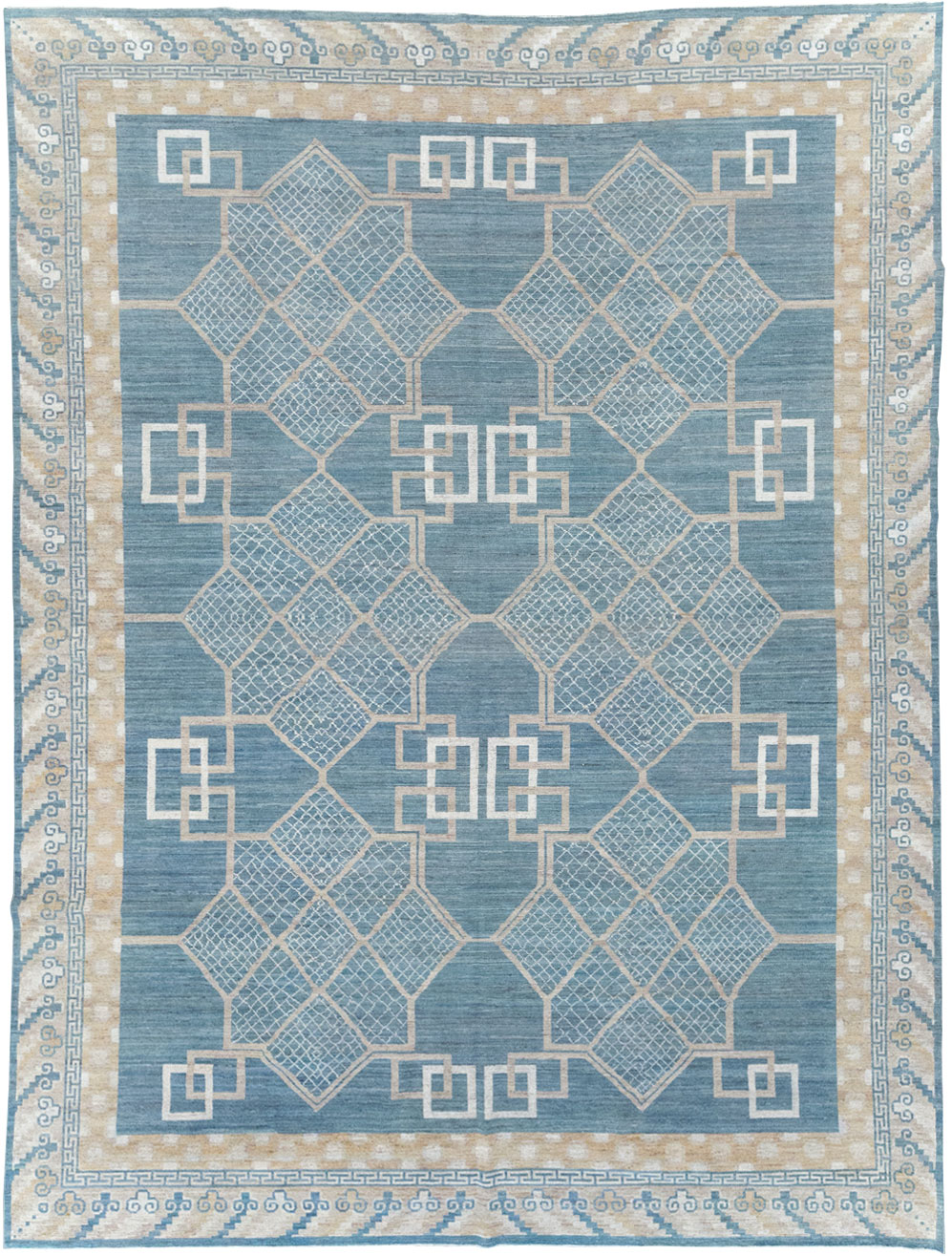 Modern East Turkestan Khotan Room Size Carpet, No.32186 - Gsblank