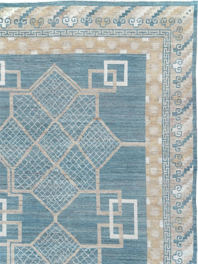 Modern East Turkestan Khotan Room Size Carpet, No.32186 - Gsblank