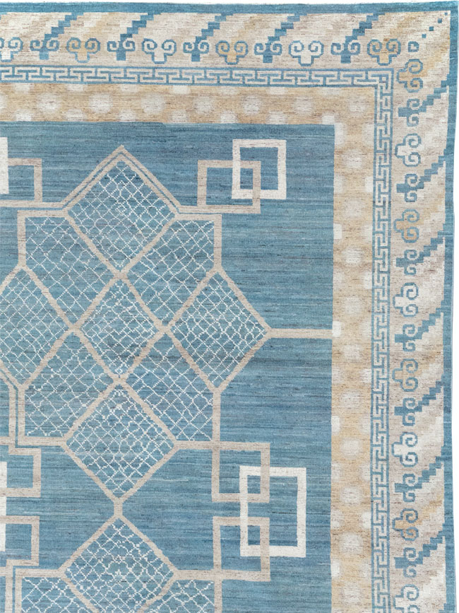 Modern East Turkestan Khotan Room Size Carpet, No.32186 - Gsblank