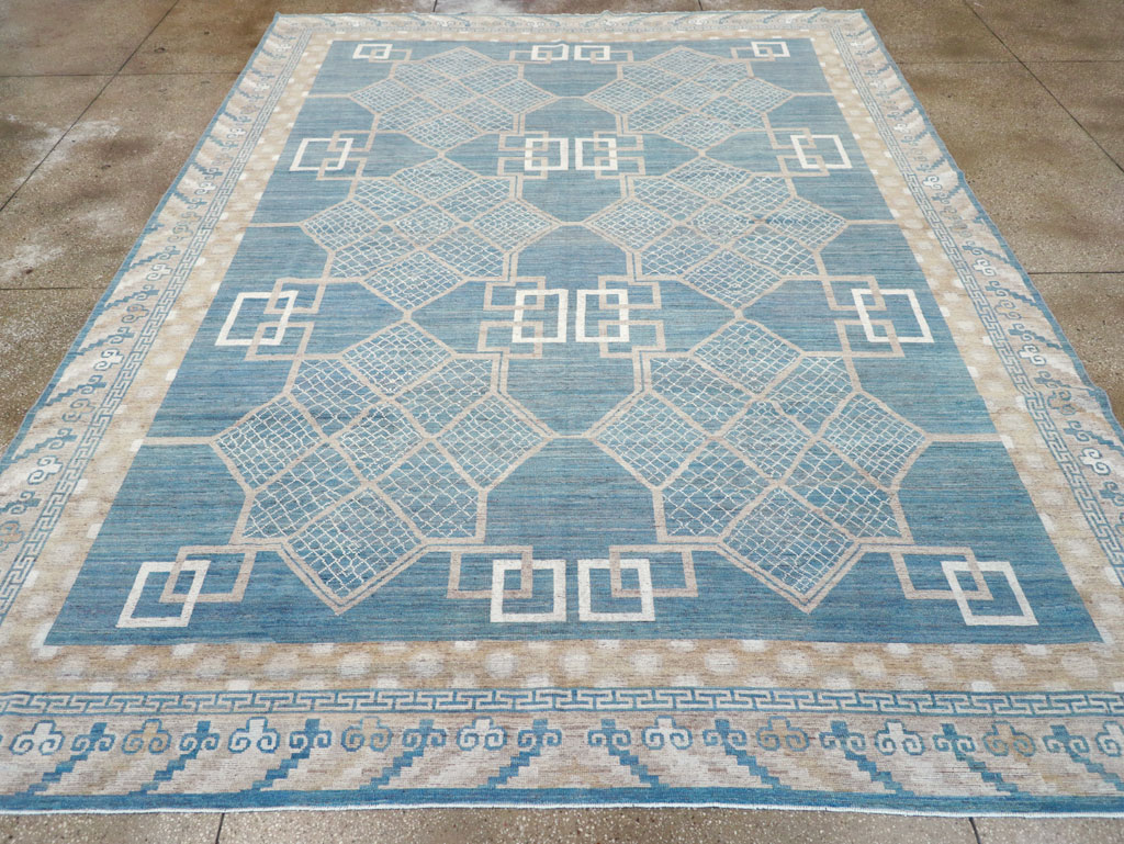 Modern East Turkestan Khotan Room Size Carpet, No.32186 - Gsblank