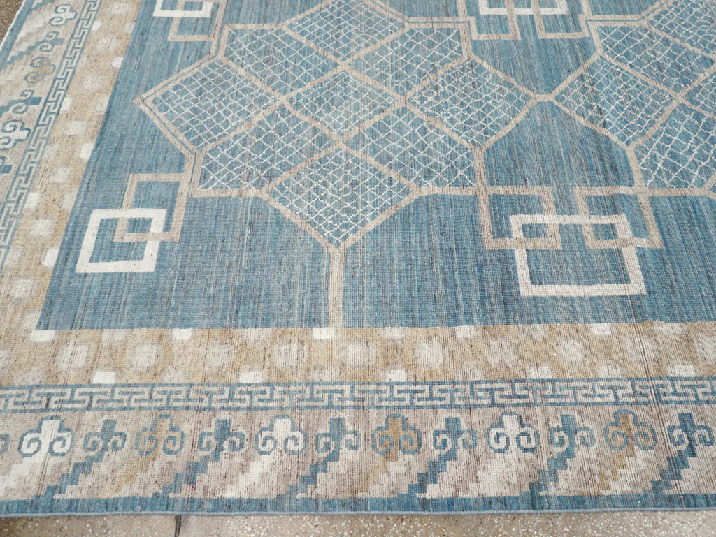 Modern East Turkestan Khotan Room Size Carpet, No.32186 - Gsblank