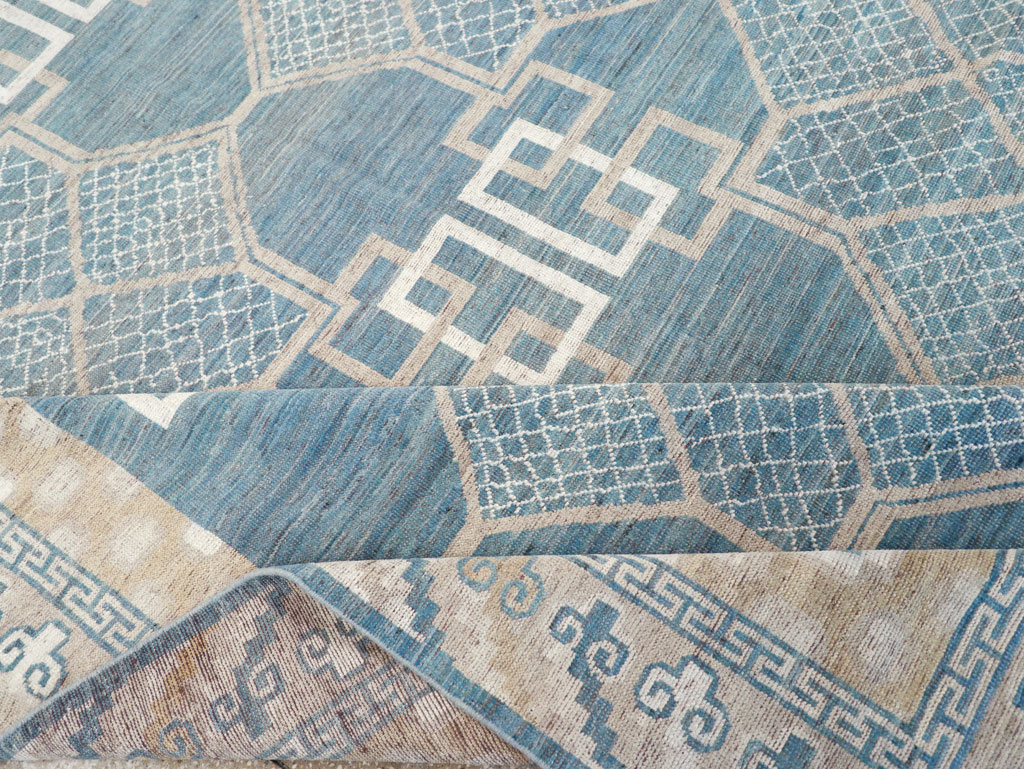 Modern East Turkestan Khotan Room Size Carpet, No.32186 - Gsblank