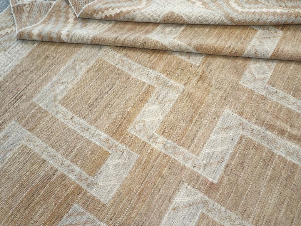 African Tuareg Inspired Modern East Turkestan Khotan Room Size Carpet, No.32188 - Gsblank