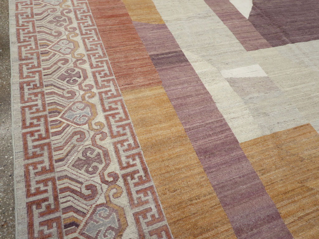 Modern East Turkestan Khotan Room Size Carpet, No.32190 - Gsblank