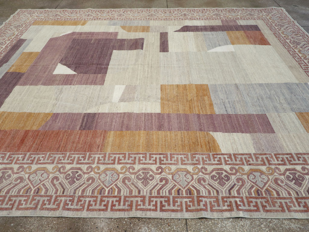 Modern East Turkestan Khotan Room Size Carpet, No.32190 - Gsblank