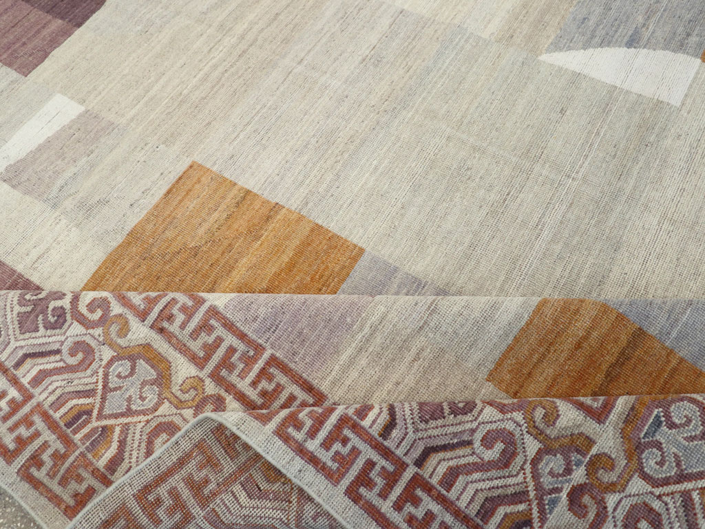 Modern East Turkestan Khotan Room Size Carpet, No.32190 - Gsblank