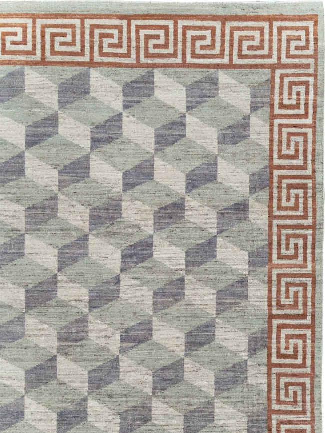 Modern East Turkestan Khotan Room Size Carpet, No.32191 - Gsblank