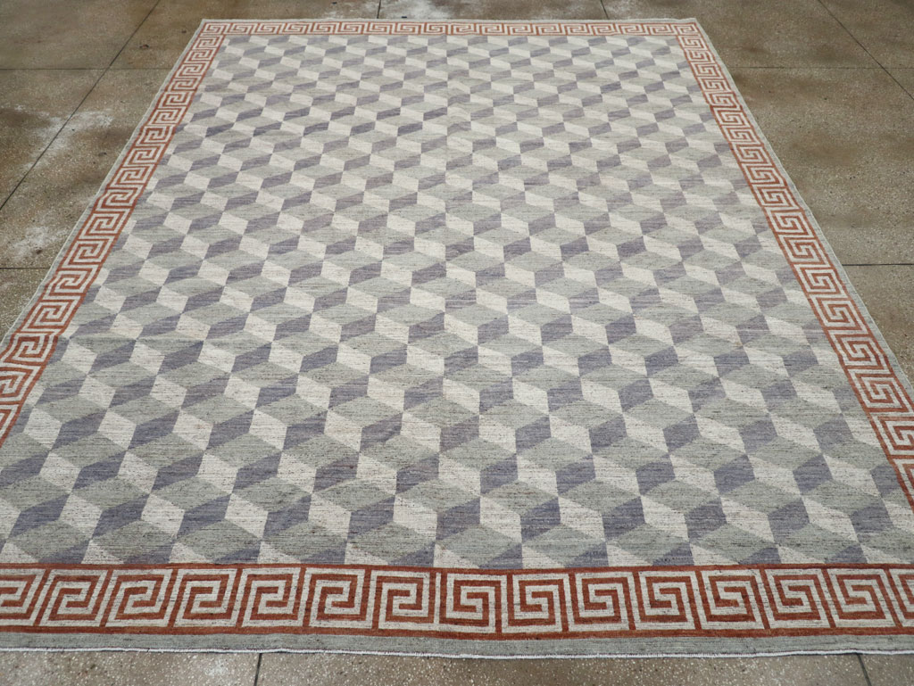 Modern East Turkestan Khotan Room Size Carpet, No.32191 - Gsblank