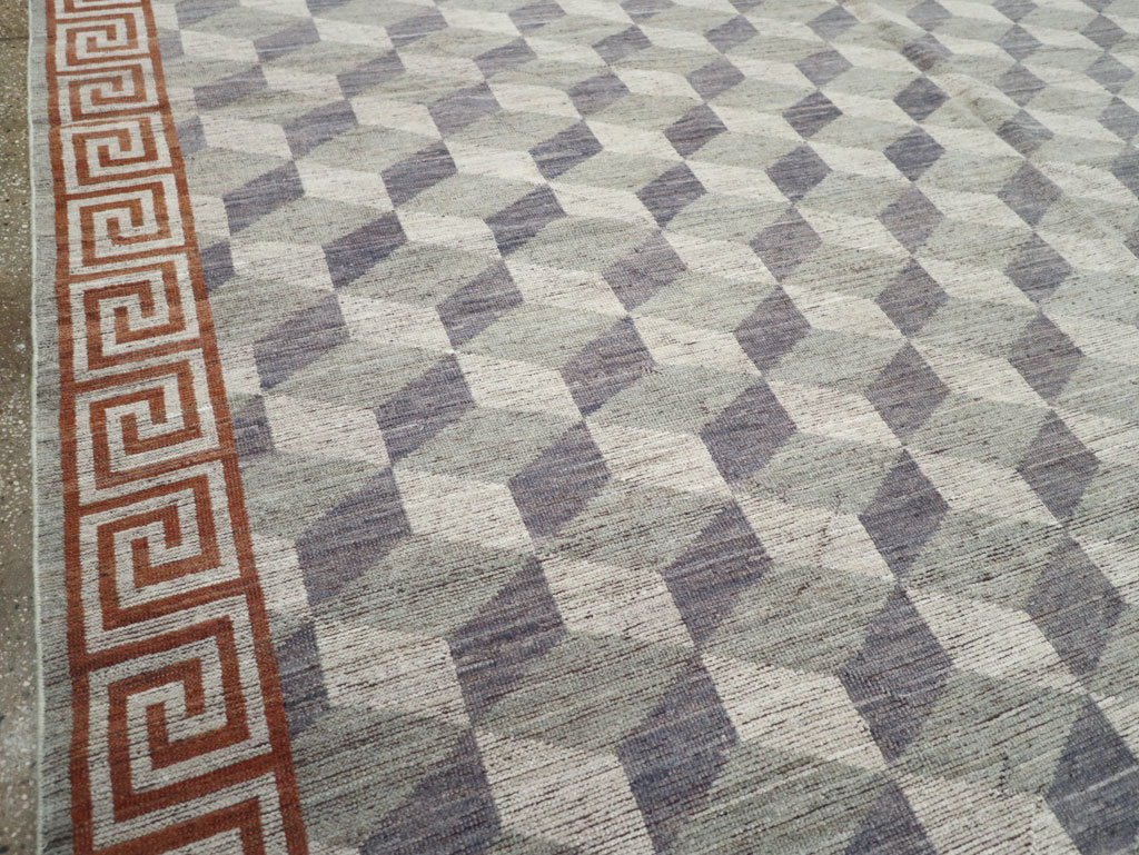 Modern East Turkestan Khotan Room Size Carpet, No.32191 - Gsblank