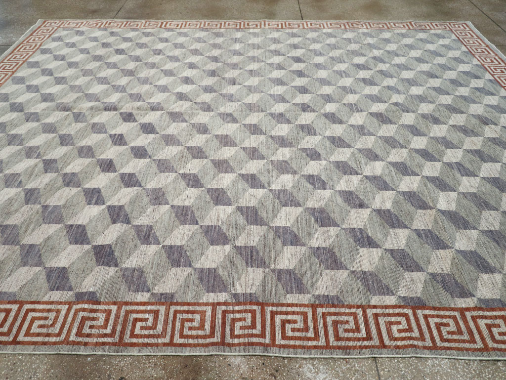 Modern East Turkestan Khotan Room Size Carpet, No.32191 - Gsblank