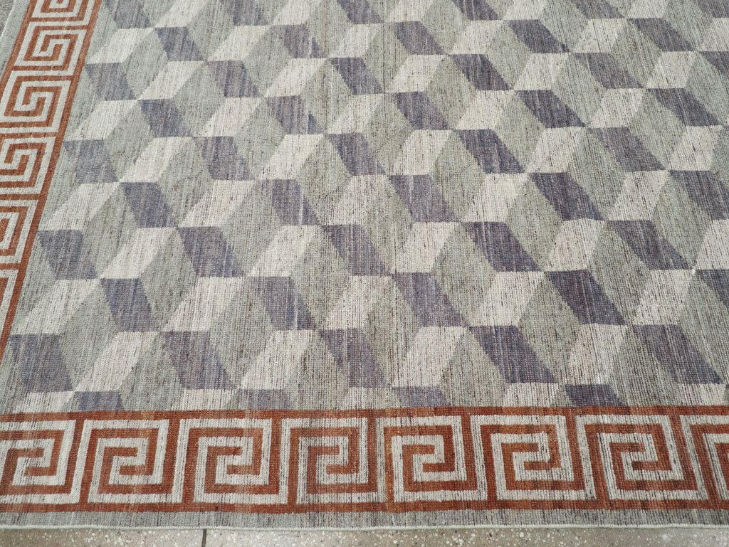 Modern East Turkestan Khotan Room Size Carpet, No.32191 - Gsblank