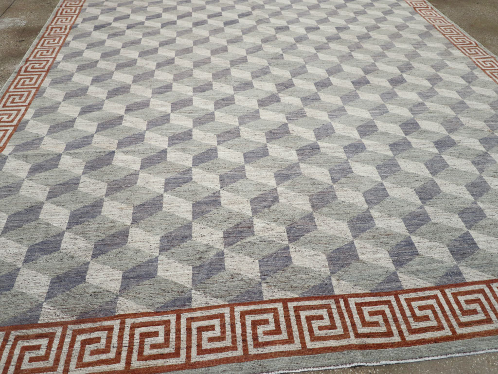 Modern East Turkestan Khotan Room Size Carpet, No.32191 - Gsblank