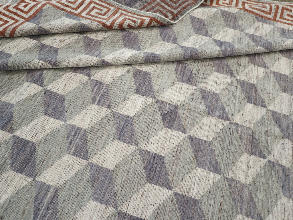 Modern East Turkestan Khotan Room Size Carpet, No.32191 - Gsblank