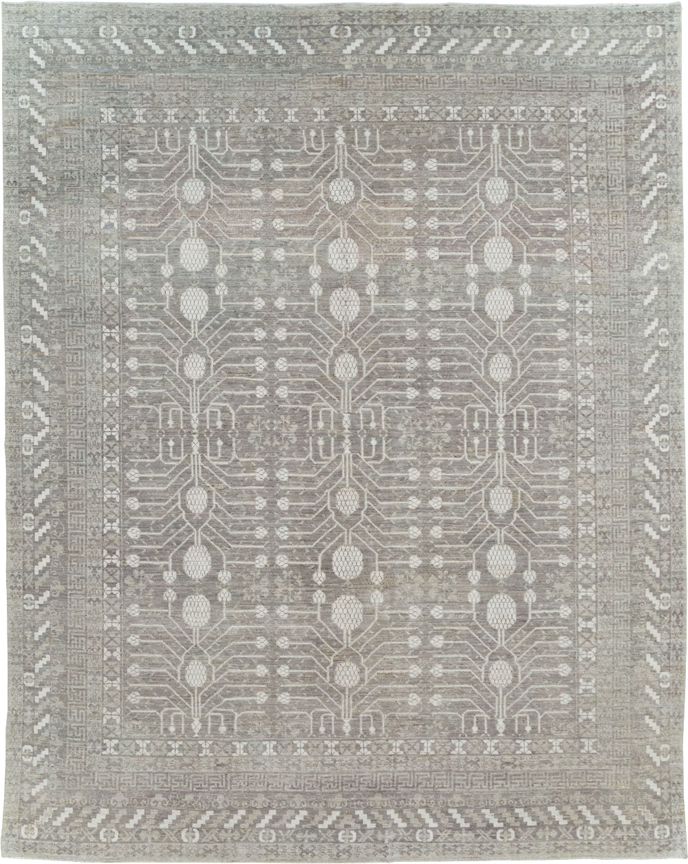 Modern East Turkestan Khotan Room Size Carpet, No.32192 - Gsblank
