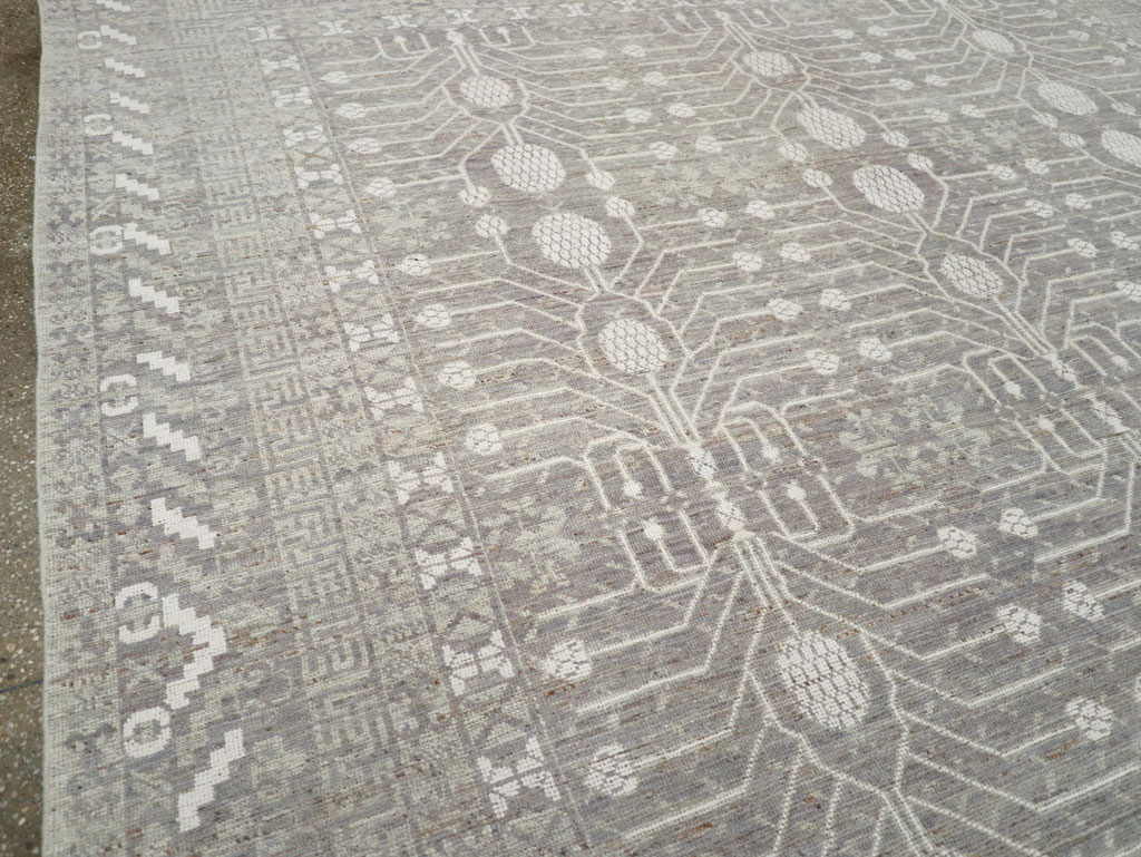 Modern East Turkestan Khotan Room Size Carpet, No.32192 - Gsblank