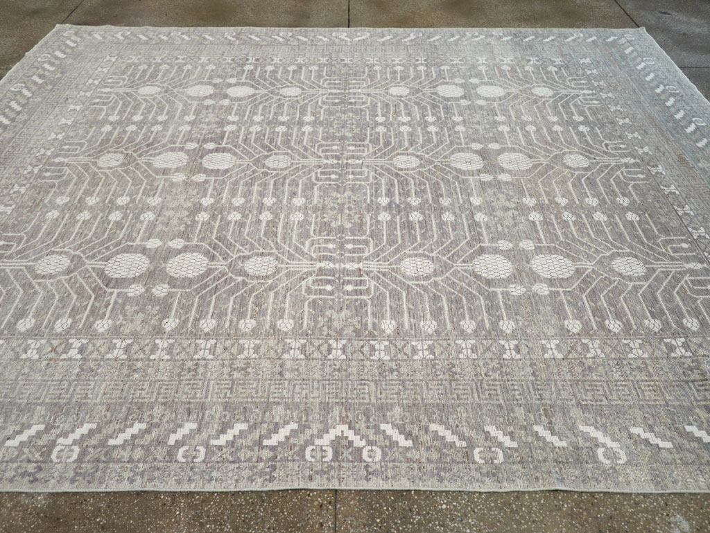 Modern East Turkestan Khotan Room Size Carpet, No.32192 - Gsblank