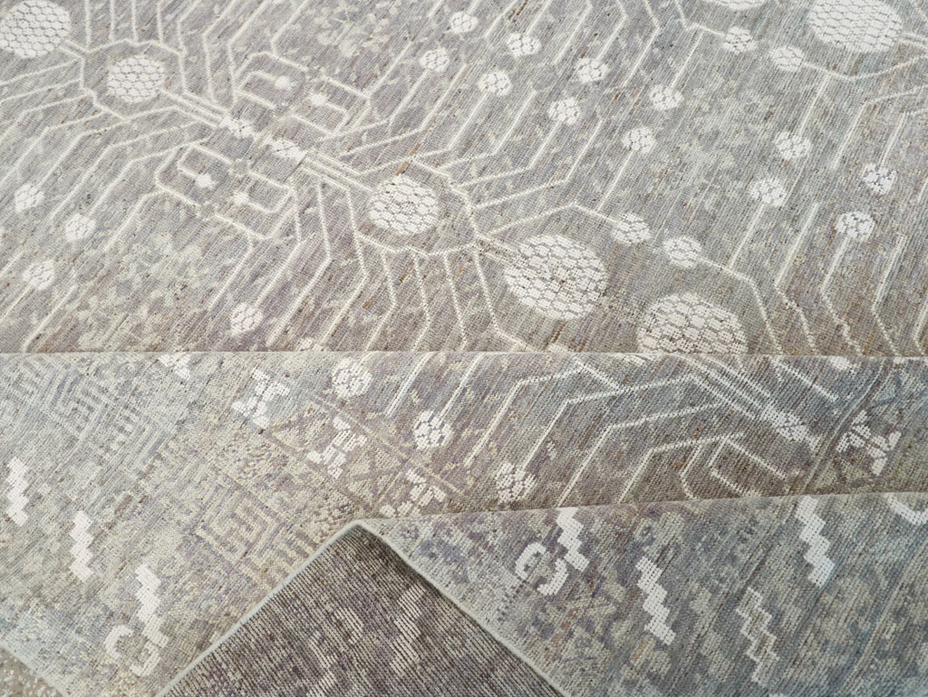 Modern East Turkestan Khotan Room Size Carpet, No.32192 - Gsblank