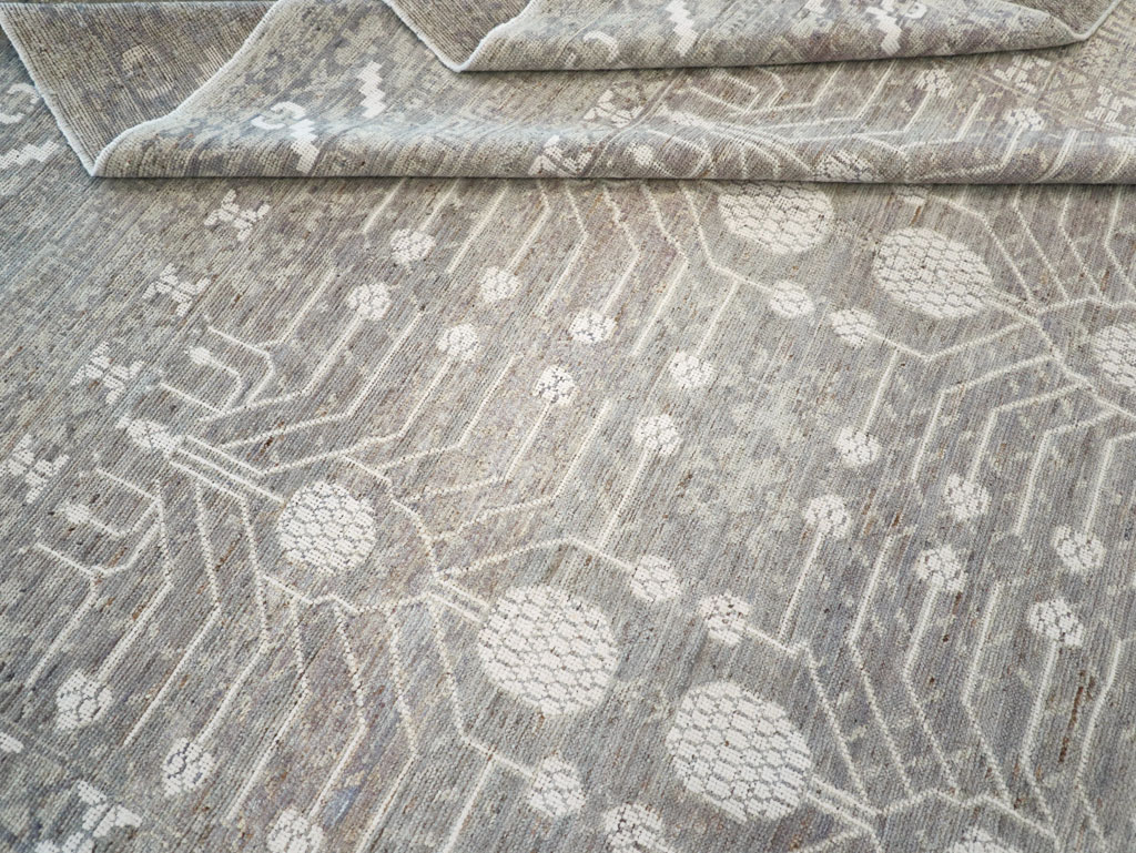 Modern East Turkestan Khotan Room Size Carpet, No.32192 - Gsblank