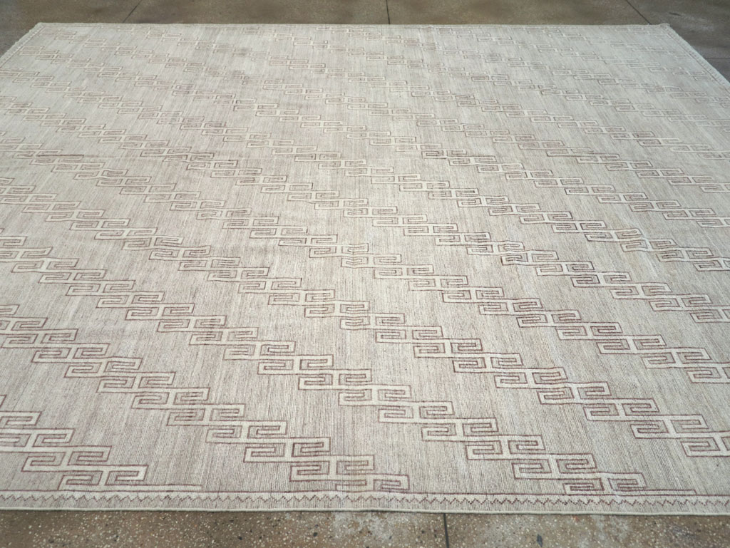Contemporary East Turkestan Khotan Room Size Carpet, No.32193 - Gsblank