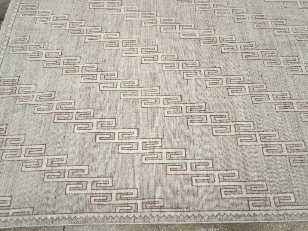 Contemporary East Turkestan Khotan Room Size Carpet, No.32193 - Gsblank