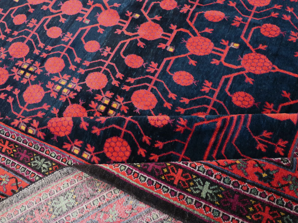 Antique East Turkestan Khotan Long and Narrow Gallery Carpet, No.32195 - Gsblank