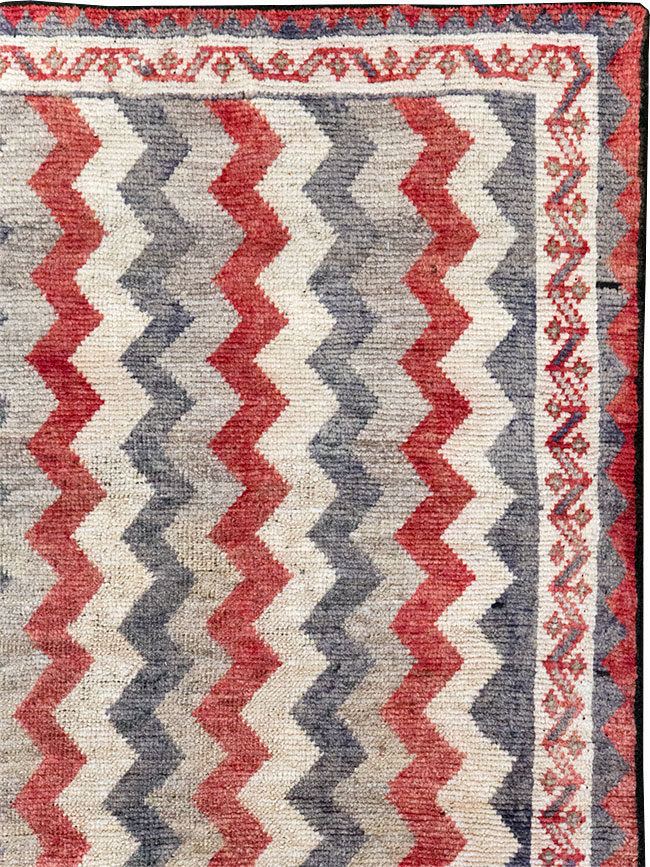 Vintage Persian Gabbeh Throw Rug, No.32198 - Gsblank