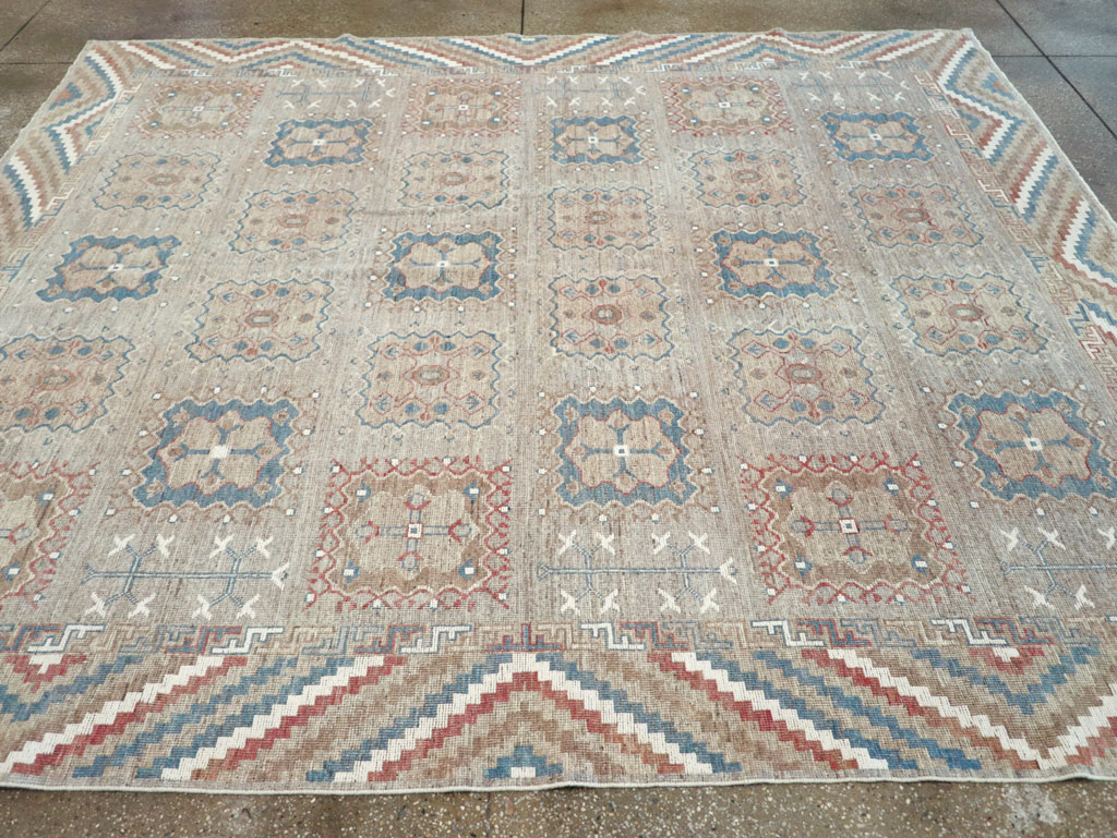 Modern East Turkestan Khotan Small Room Size Carpet, No.32205 - Gsblank