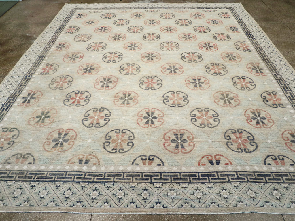 Modern East Turkestan Khotan Large Room Size Carpet, No.32206 - Gsblank