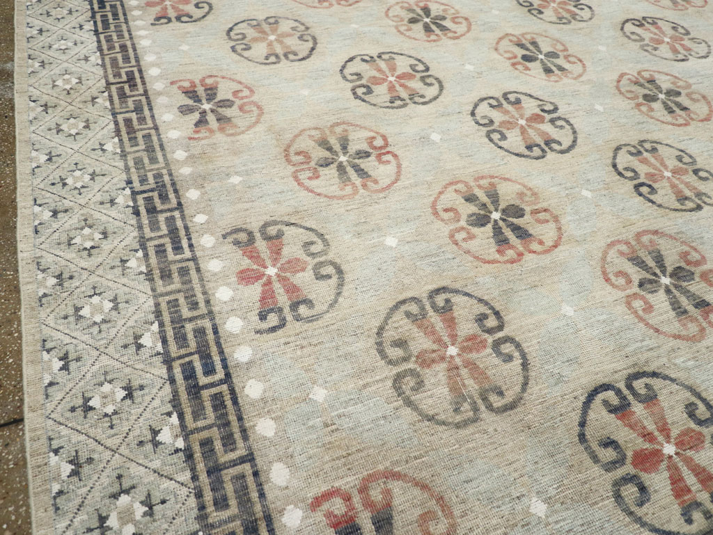 Modern East Turkestan Khotan Large Room Size Carpet, No.32206 - Gsblank