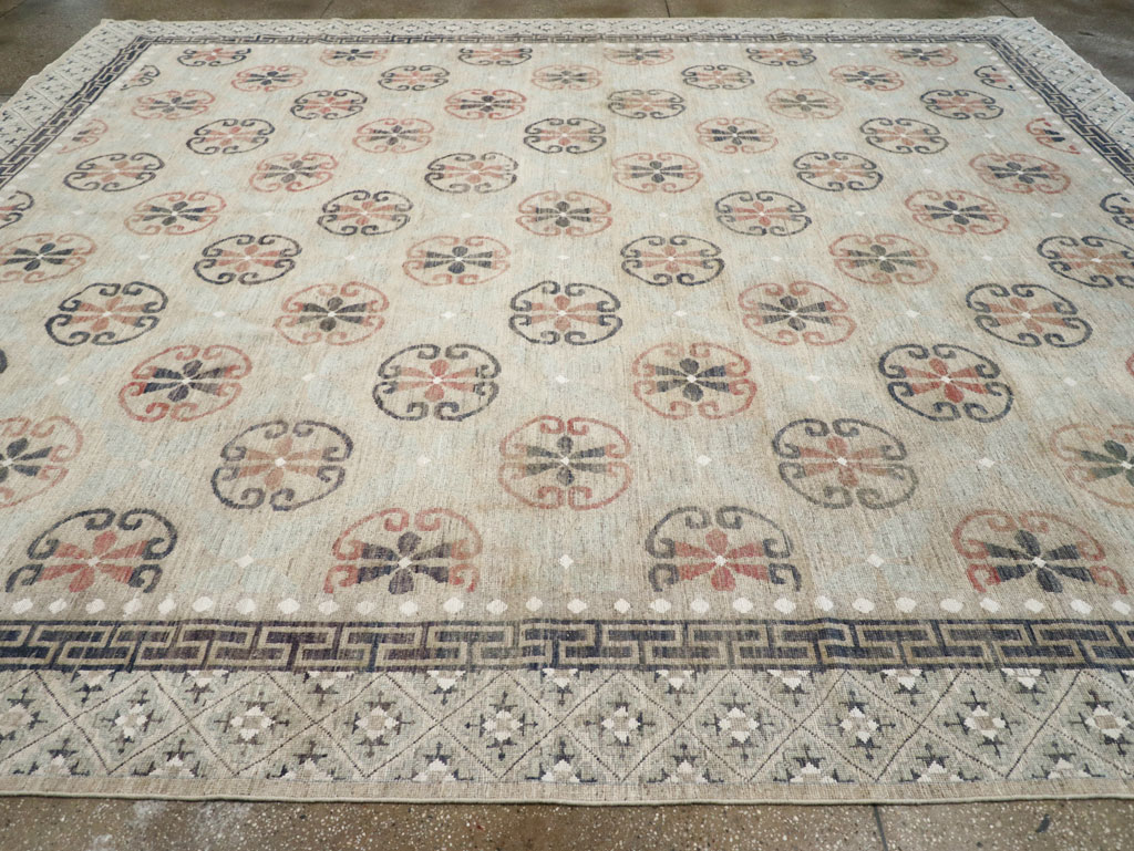 Modern East Turkestan Khotan Large Room Size Carpet, No.32206 - Gsblank