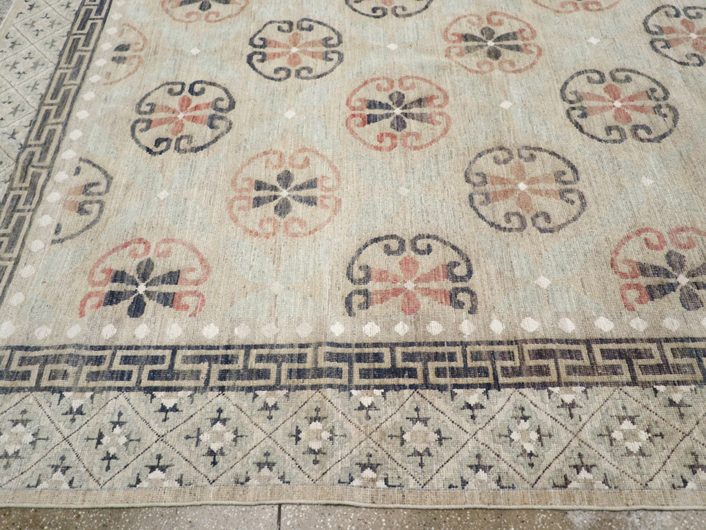 Modern East Turkestan Khotan Large Room Size Carpet, No.32206 - Gsblank