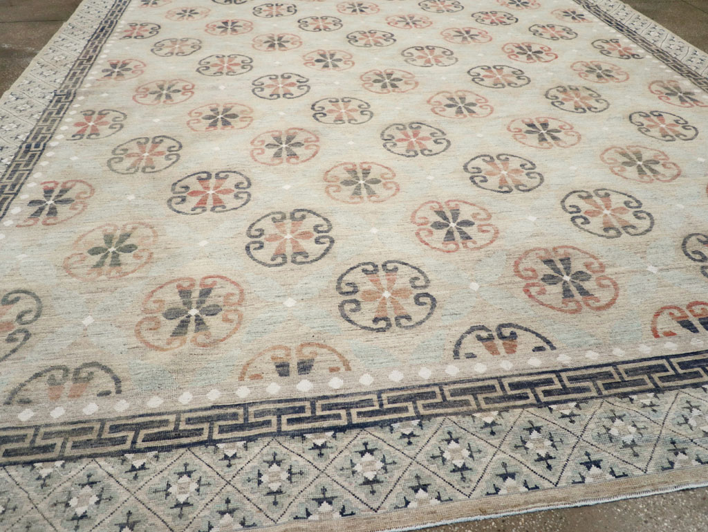 Modern East Turkestan Khotan Large Room Size Carpet, No.32206 - Gsblank