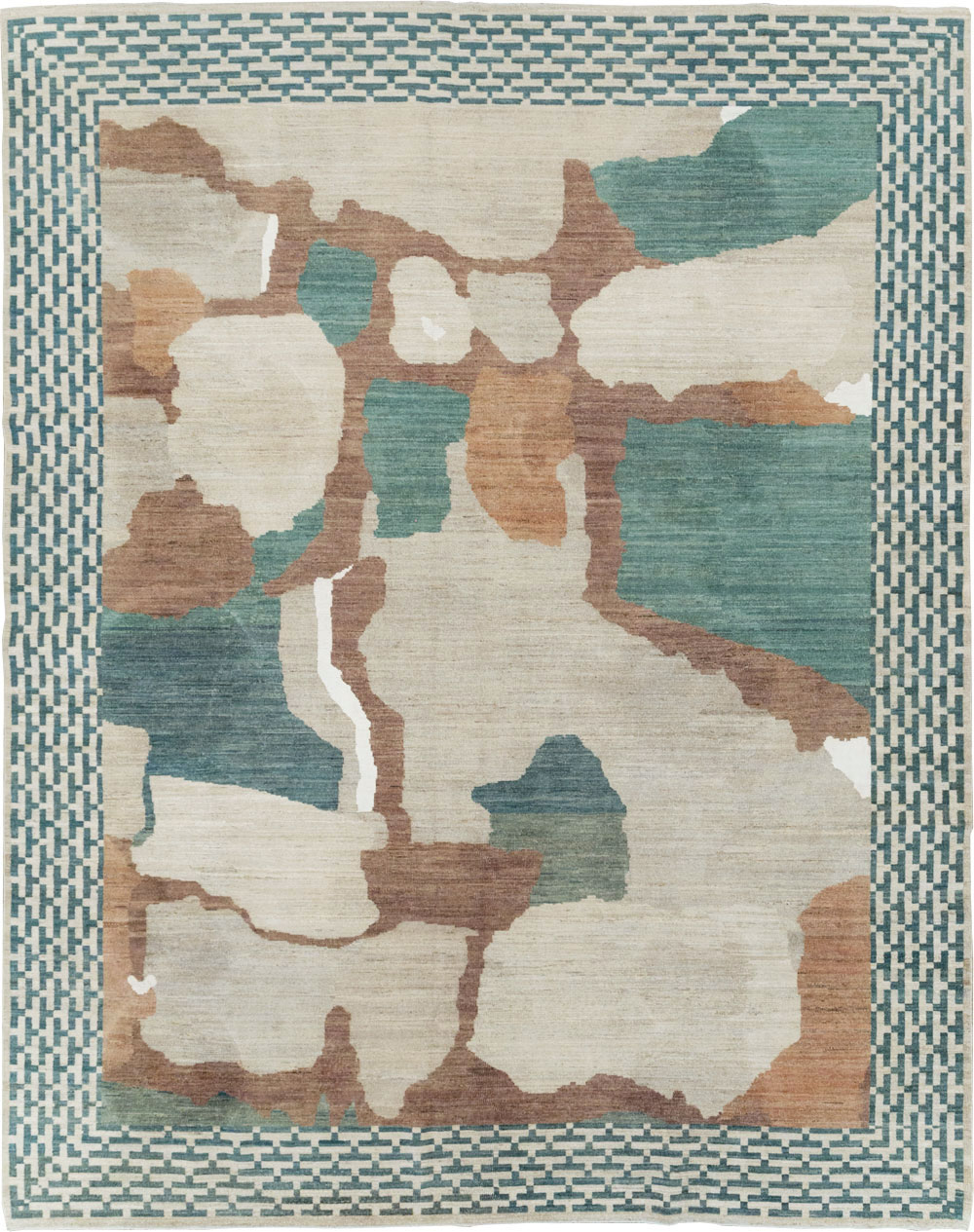 Modern East Turkestan Khotan Room Size Carpet, No.32208 - Gsblank