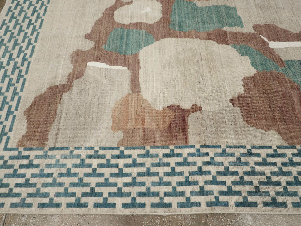 Modern East Turkestan Khotan Room Size Carpet, No.32208 - Gsblank