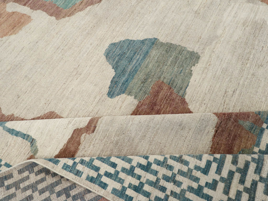 Modern East Turkestan Khotan Room Size Carpet, No.32208 - Gsblank