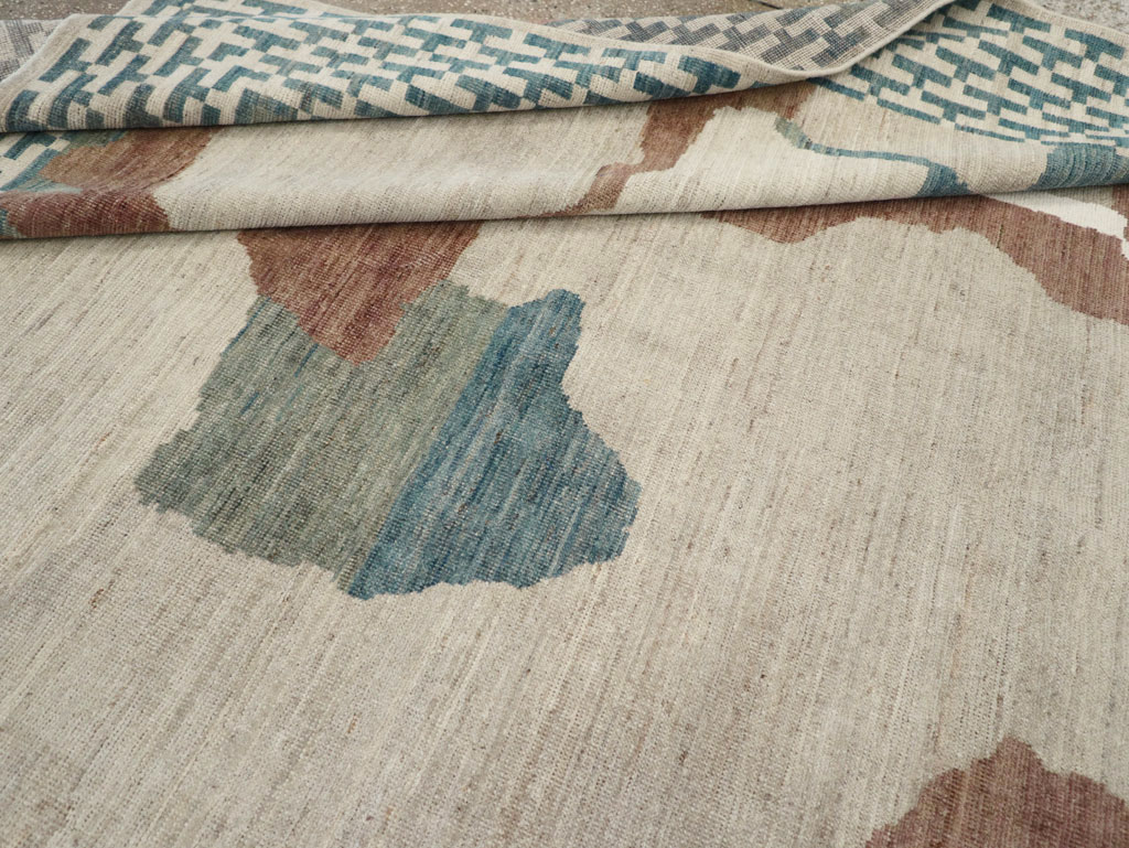 Modern East Turkestan Khotan Room Size Carpet, No.32208 - Gsblank