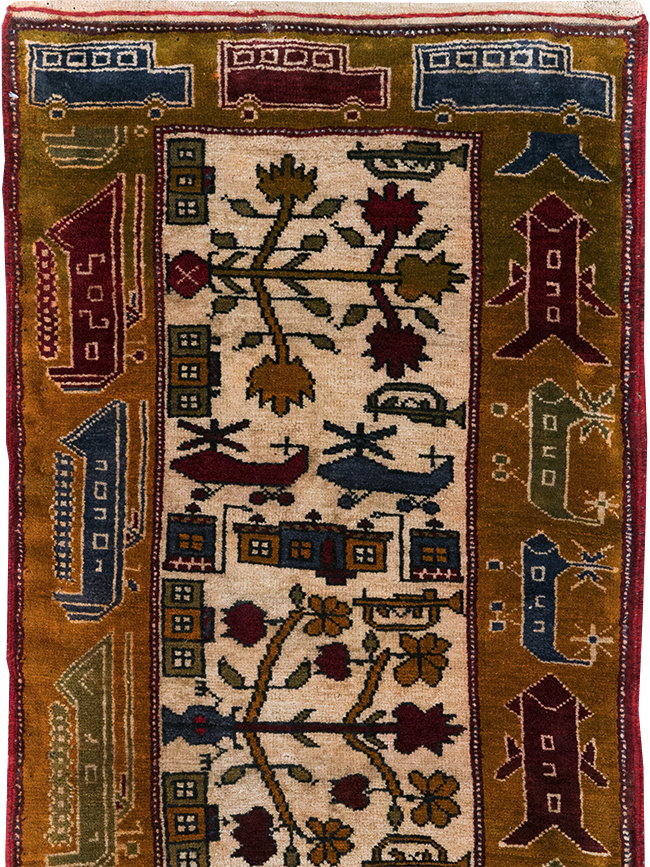 Vintage Afghan War Rug, No.32212 - Gsblank
