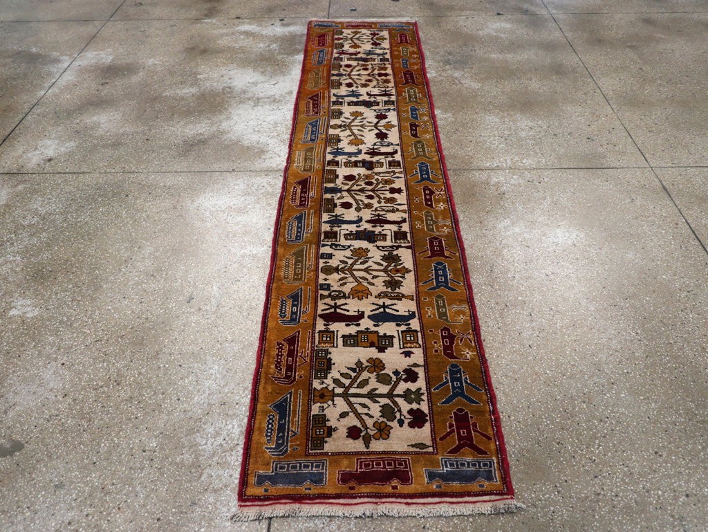 Vintage Afghan War Rug, No.32212 - Gsblank