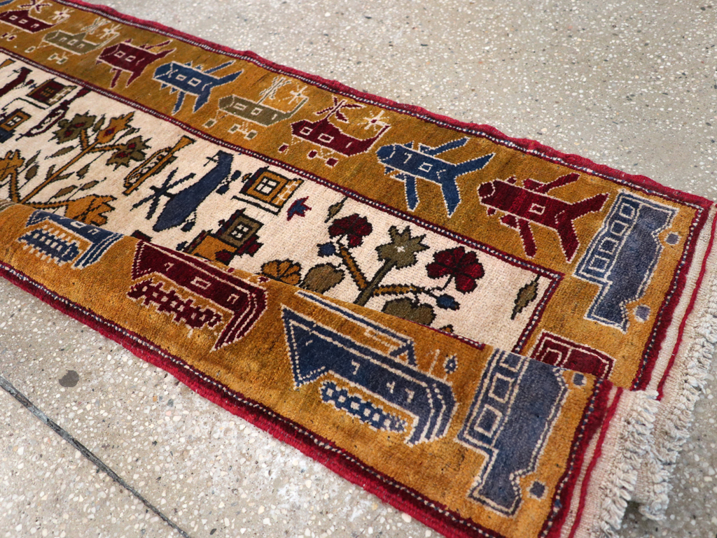Vintage Afghan War Rug, No.32212 - Gsblank
