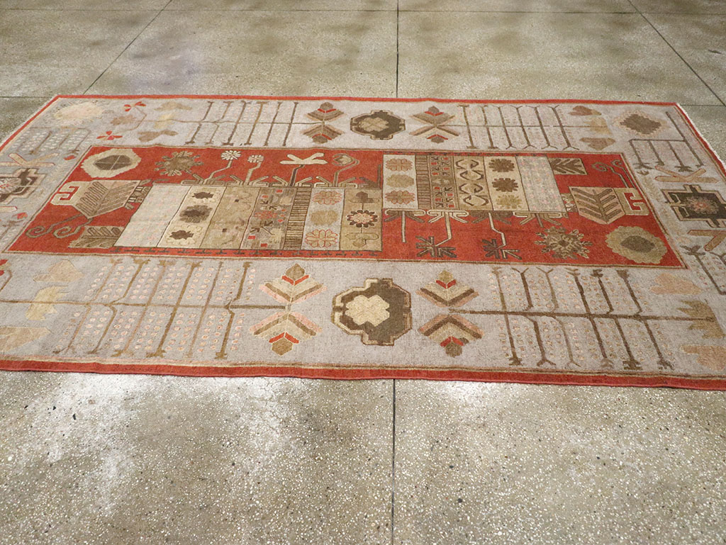 Antique East Turkestan Khotan Gallery Rug, No.32215 - Gsblank