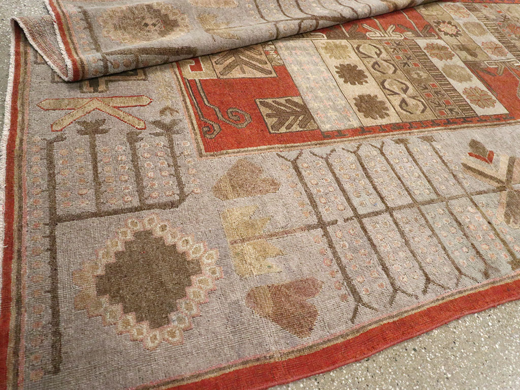 Antique East Turkestan Khotan Gallery Rug, No.32215 - Gsblank